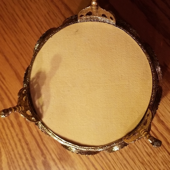 Antique Ormolu Filigree Footed Jewelry Box - Picture 10 of 16